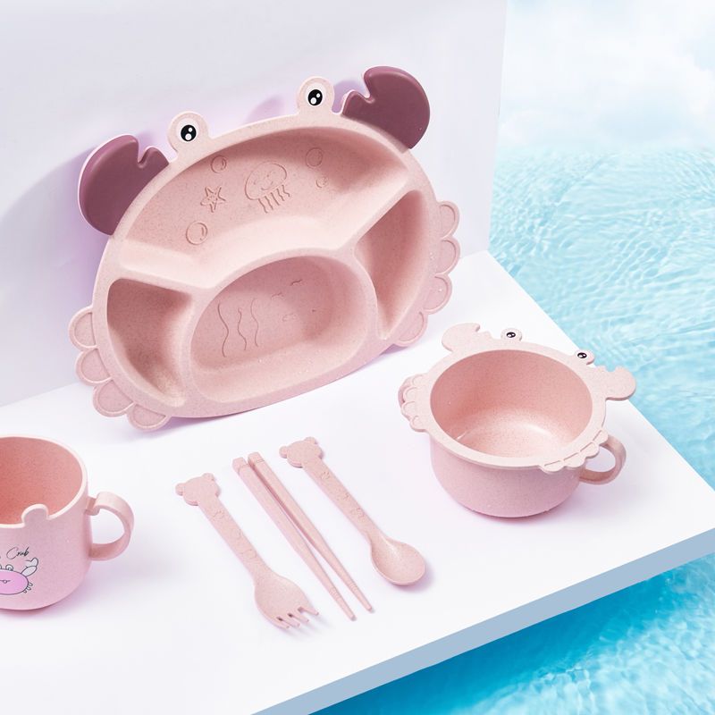 Baby Food Eating - Platos para niños de 4/6 cangrejos,