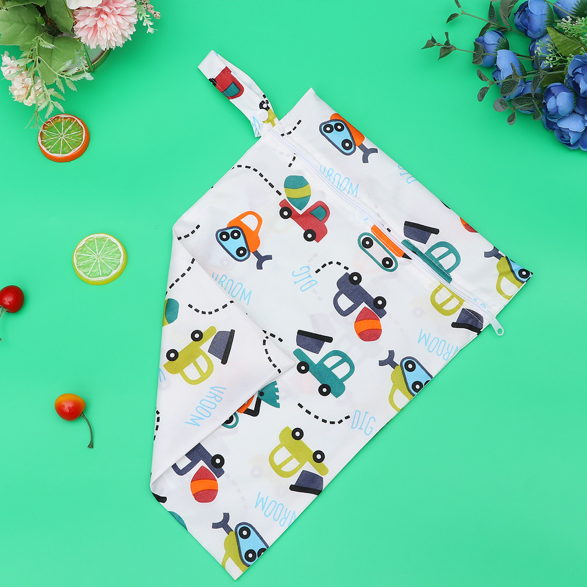 Baby Food Reusable Pouches - Bolsa para pañales impresa, impermeable, reutilizable,