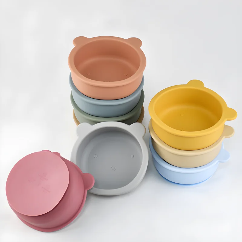 Baby Food Eating - Cuenco de silicona para comida adicional
