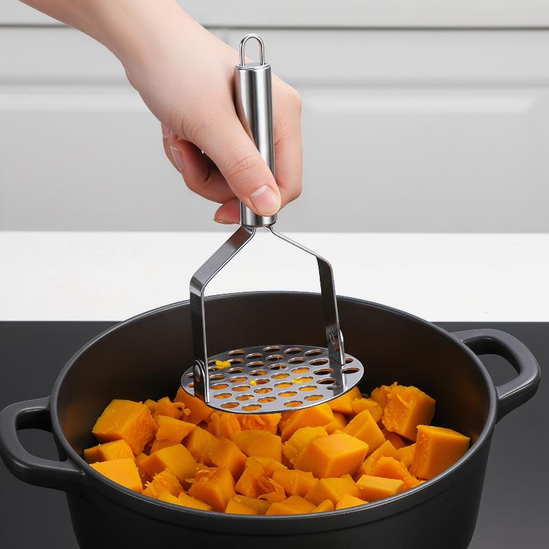 Veggie Baby Food - Triturador Manual de Acero Inoxidable Duradero,