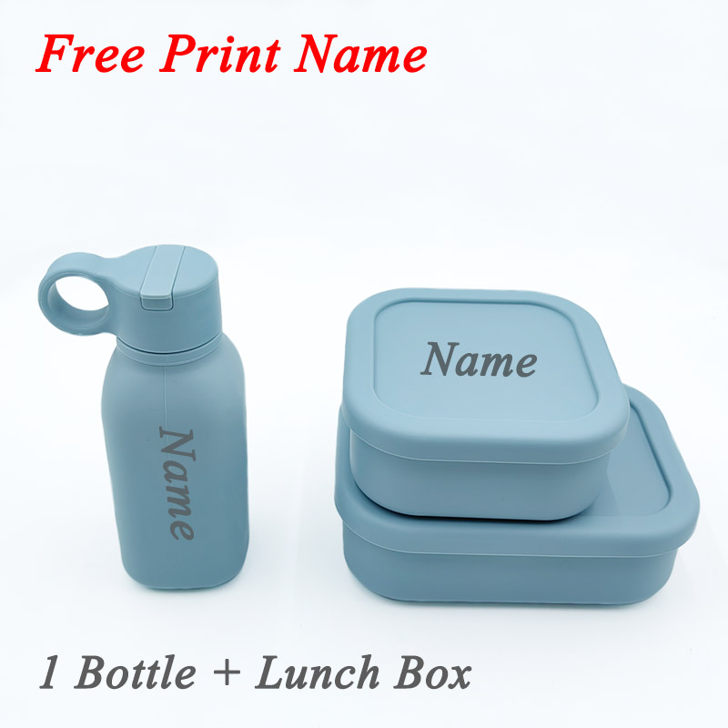 Baby Food Logo - Botella de agua de silicona con
