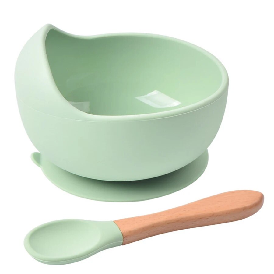 Baby Food Diet - Cuenco de alimentación de silicona a