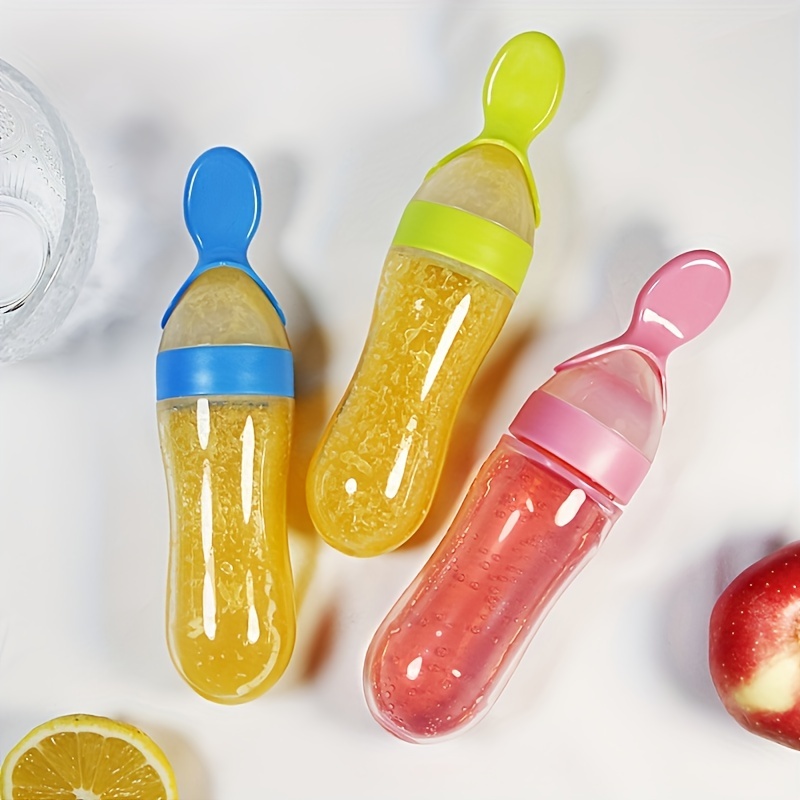 Baby Food Diet - Biberón de silicona para alimentación de