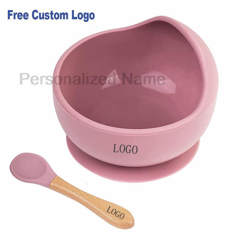 Baby Food Logo - Cuencos de cuchara de silicona para