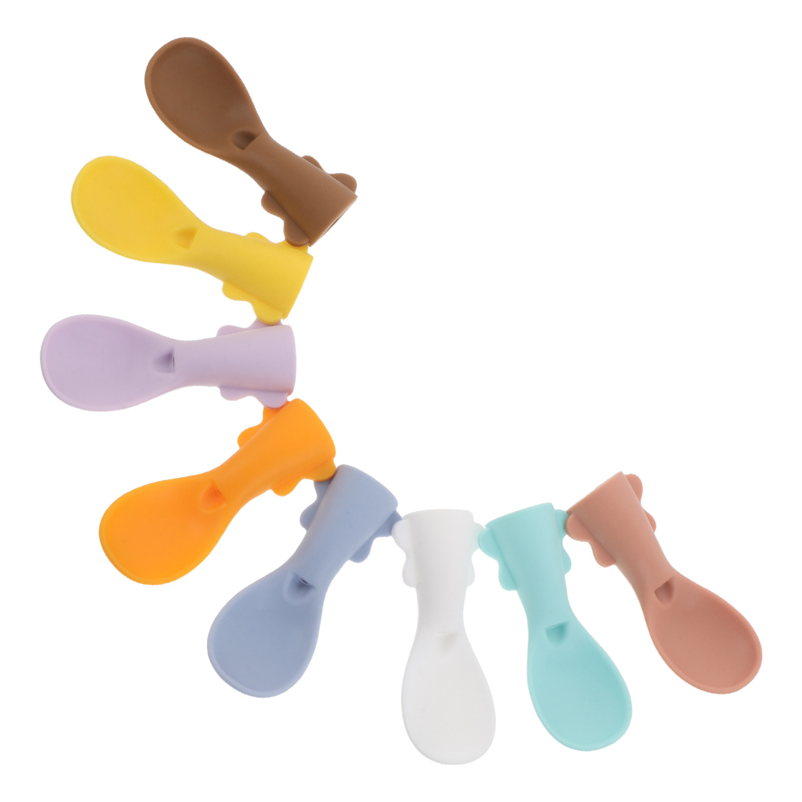 Baby Food Reusable Pouches - 8 Cucharas de Silicona para Bolsas
