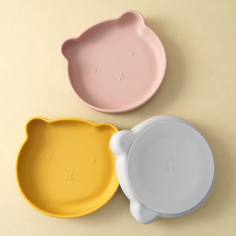 Baby Food Eating - Platos de silicona para bebé, plato