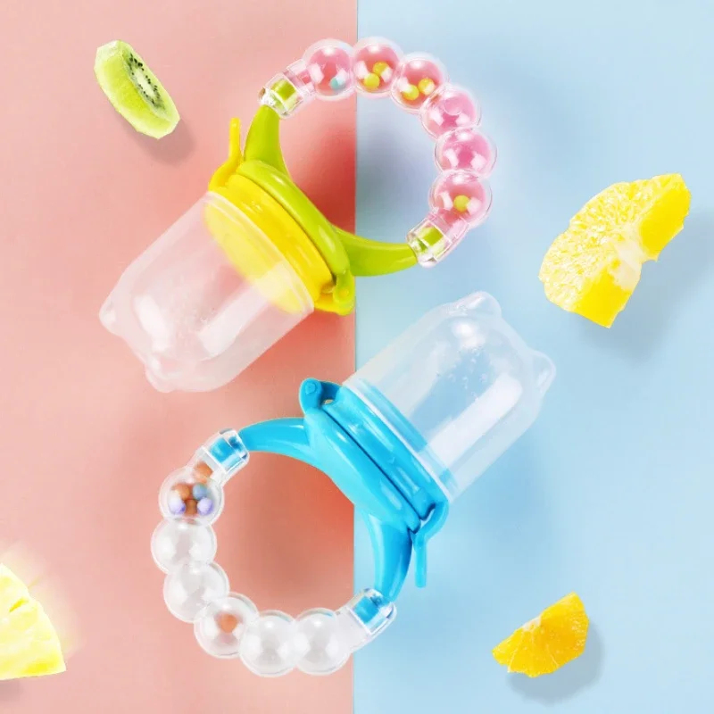Baby Food Eating - Cuchara mordedor para bebés con campana,