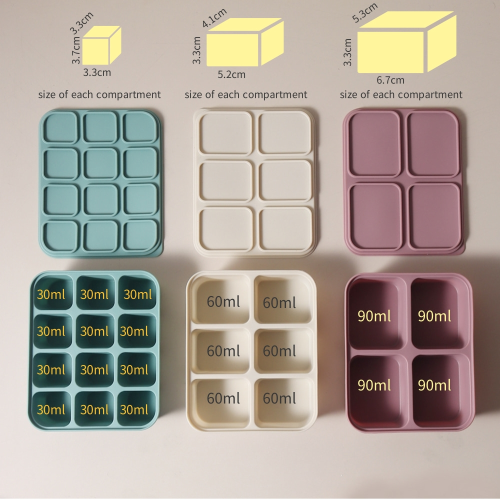 Baby Food Delivery - Bandeja de silicona para cubitos de