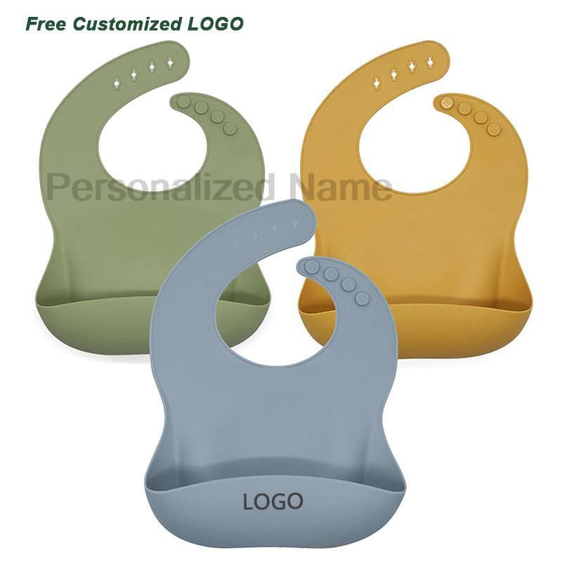 Babero de silicona para bebés  - Baby Food Logo reseña y precio