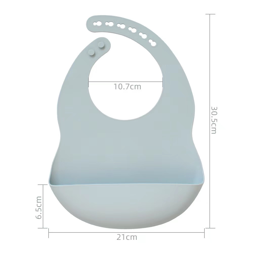 Babero con bandeja de silicona - Baby Food Eating reseña y precio