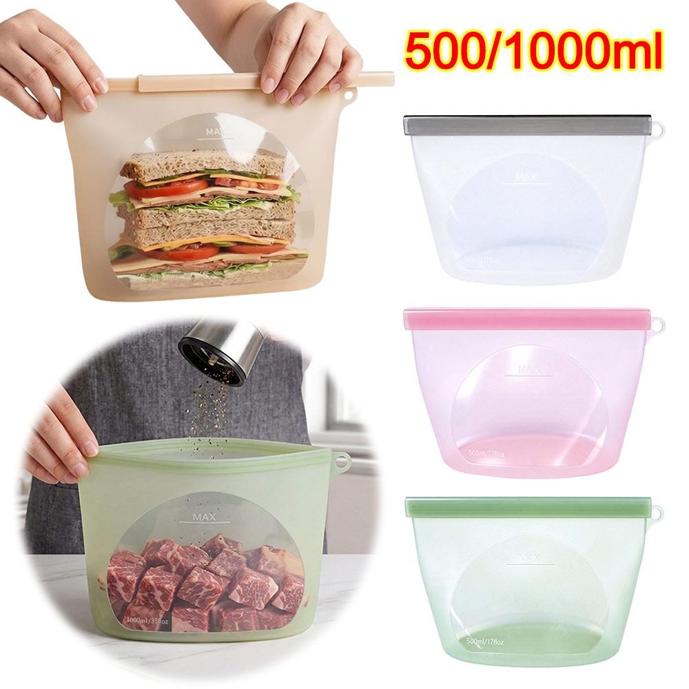 Bolsa de Silicona para Conserv - Food Pouch Reusable reseña y precio