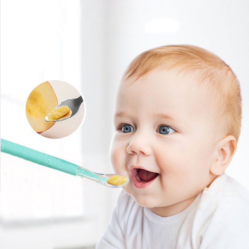 Cuchara raspadora de doble cab - Baby Food Eating reseña y precio