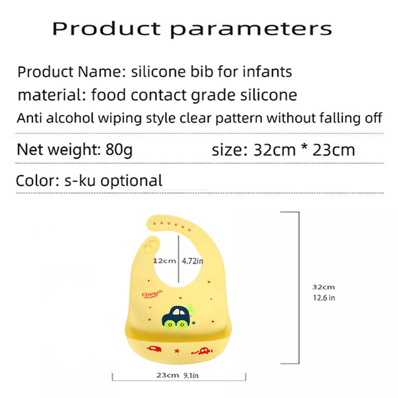 Babero de silicona para alimen - Baby Food Eating reseña y precio
