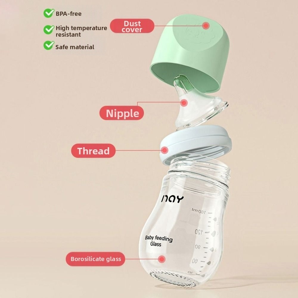 Biberón de vidrio antiflatulen - Baby Food Diet reseña y precio