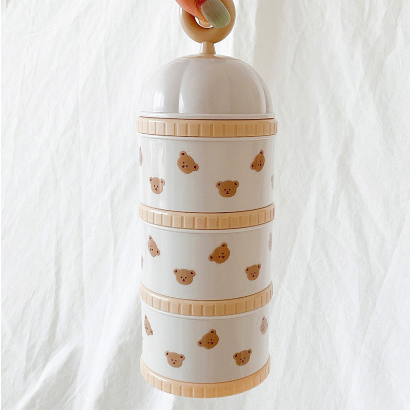Caja de leche en polvo de oso  - Baby Food Dispenser reseña y precio