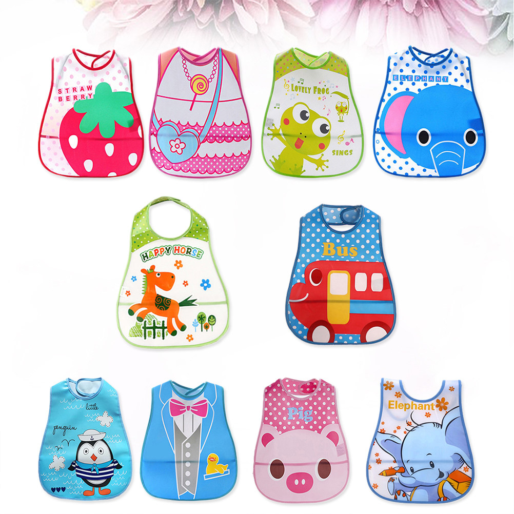 10 baberos impermeables para b - Baby Food Eating reseña y precio