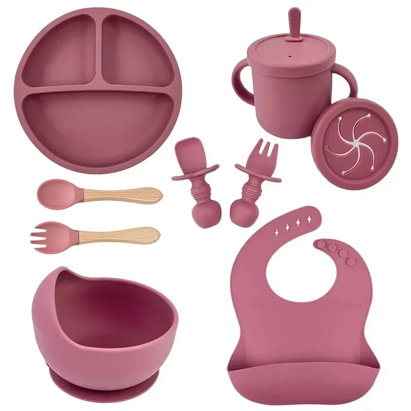 Juego de platos de silicona de - Baby Food Diet reseña y precio