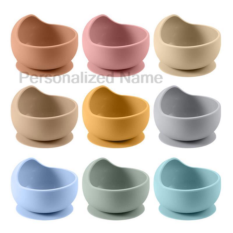 Cuencos de cuchara de silicona - Baby Food Logo reseña y precio