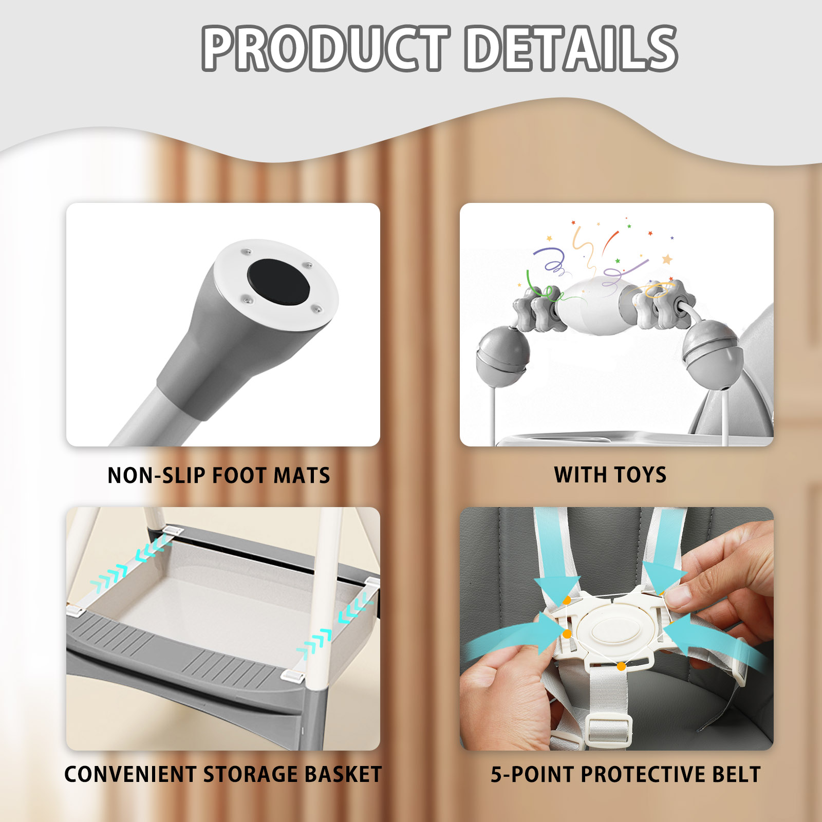 Silla alta para bebé, sillas d - Baby Food Eating Chair reseña y precio