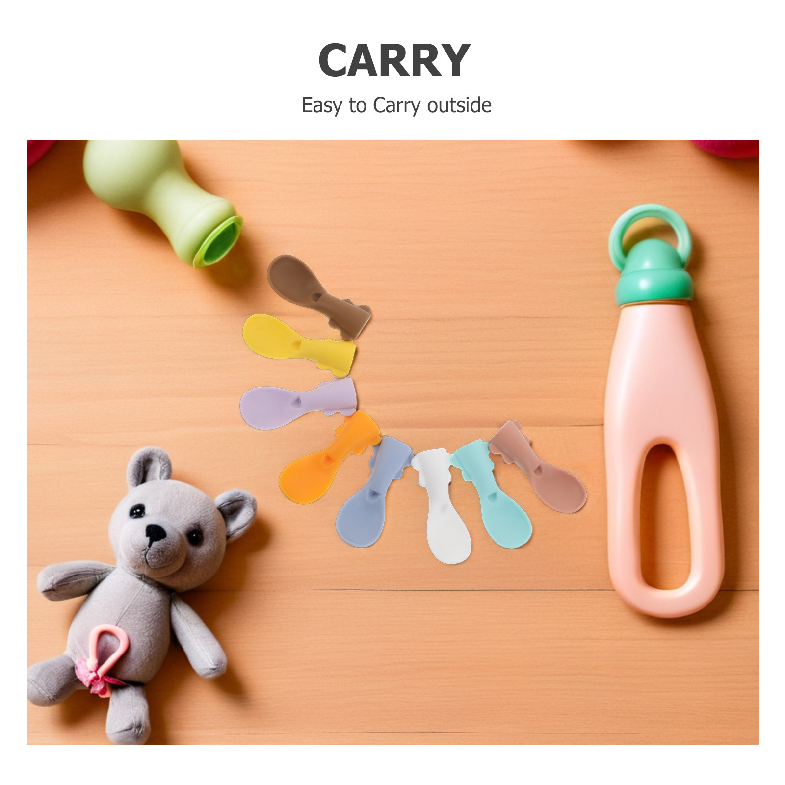 8 Cucharas de Silicona para Bo - Baby Food Reusable Pouches reseña y precio
