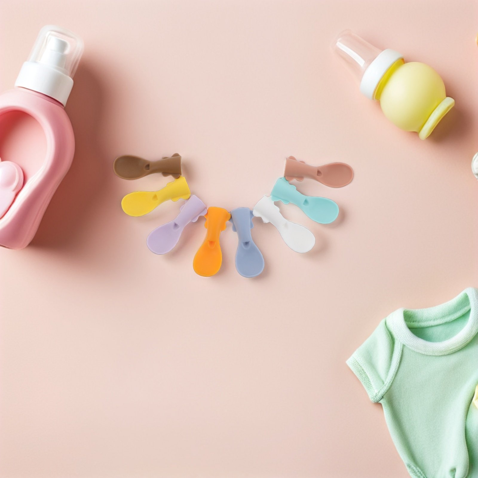 8 Cucharas de Silicona para Bo - Baby Food Reusable Pouches reseña y precio
