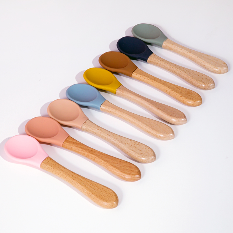 Cuchara de silicona con mango  - Baby Food Eating reseña y precio