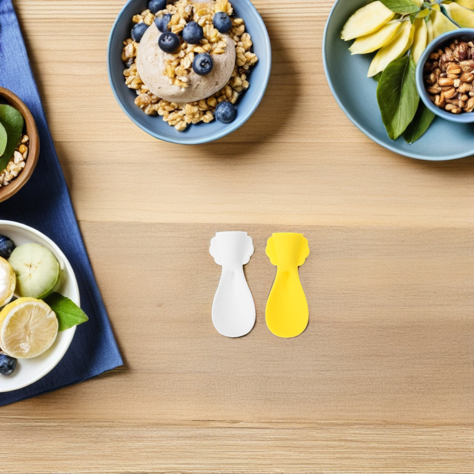 4 piezas de cuchara de silicon - Baby Food Reusable Pouches reseña y precio