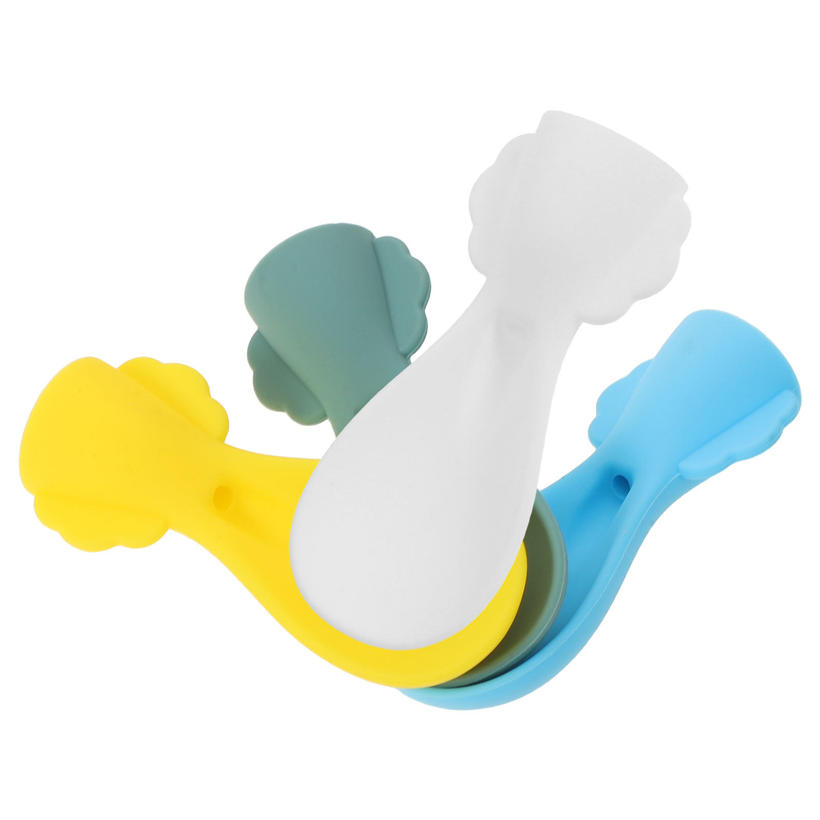 4 piezas de cuchara de silicon - Baby Food Reusable Pouches reseña y precio