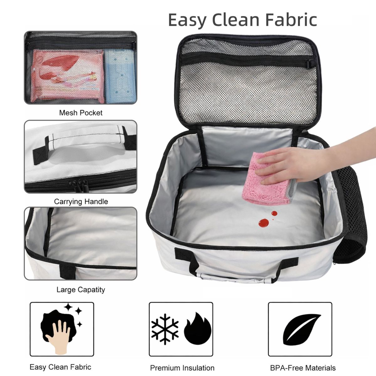 Bolsa de almuerzo con aislamie - Baby Food Logo reseña y precio
