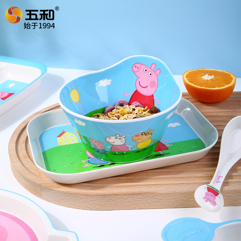 Vajilla de Peppa Pig, Tazón pa - Baby Food Eating reseña y precio